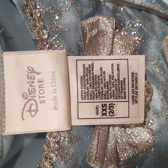 Disney Cinderella Light Blue and Silver Princess Dress With Matching Tiara - Picture 5 of 9